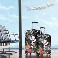 Hawaii Iwa Bird Luggage Cover Great Frigatebird Kanaka Tropical Flowers LT14 - Polynesian Pride