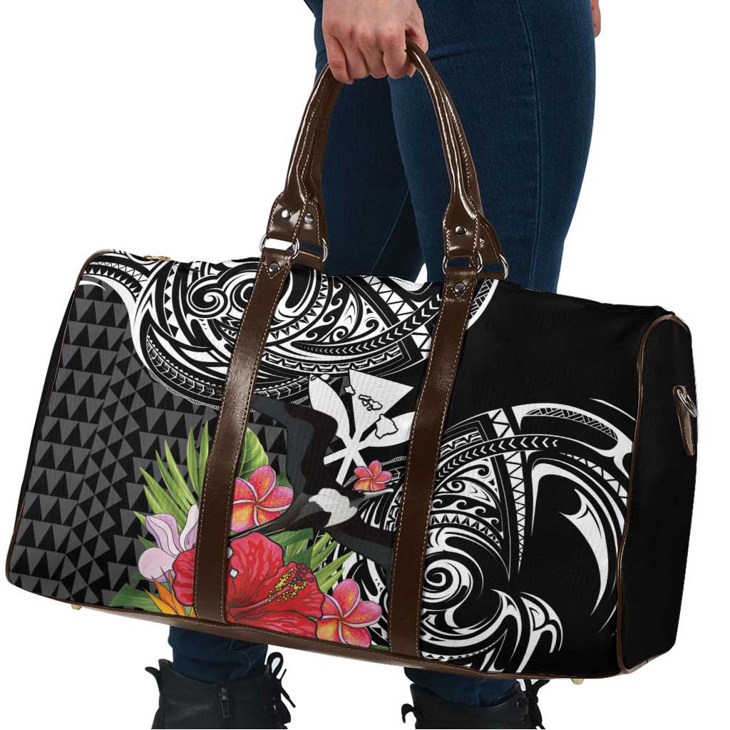 Hawaii Iwa Bird Travel Bag Great Frigatebird Kanaka Tropical Flowers LT14 - Polynesian Pride