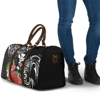 Hawaii Iwa Bird Travel Bag Great Frigatebird Kanaka Tropical Flowers LT14 - Polynesian Pride