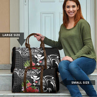 Hawaii Iwa Bird Travel Bag Great Frigatebird Kanaka Tropical Flowers LT14 - Polynesian Pride