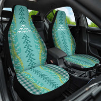 Teal Palaka Hawaii Iwa Bird Car Seat Cover Hawaiian Kakau Jade Vine Lei LT14 One Size Teal - Polynesian Pride
