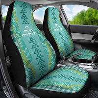 Teal Palaka Hawaii Iwa Bird Car Seat Cover Hawaiian Kakau Jade Vine Lei LT14 - Polynesian Pride