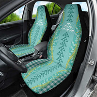 Teal Palaka Hawaii Iwa Bird Car Seat Cover Hawaiian Kakau Jade Vine Lei LT14 - Polynesian Pride