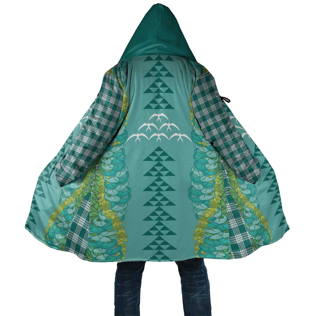 Teal Palaka Hawaii Iwa Bird Cloak Hawaiian Kakau Jade Vine Lei - Polynesian Pride