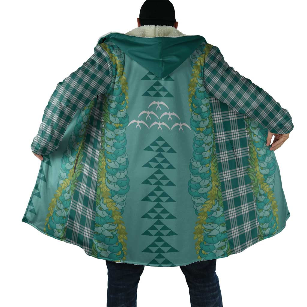 Teal Palaka Hawaii Iwa Bird Cloak Hawaiian Kakau Jade Vine Lei - Polynesian Pride