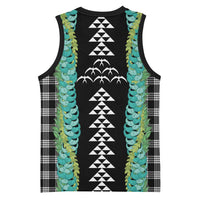 Black Palaka Hawaii Iwa Bird Basketball Jersey Hawaiian Kakau Jade Vine Lei LT14 - Polynesian Pride