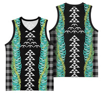 Black Palaka Hawaii Iwa Bird Basketball Jersey Hawaiian Kakau Jade Vine Lei LT14 - Polynesian Pride