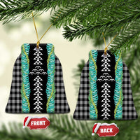 Black Palaka Hawaii Iwa Bird Ceramic Ornament Hawaiian Kakau Jade Vine Lei - Polynesian Pride