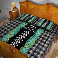 Black Palaka Hawaii Iwa Bird Quilt Bed Set Hawaiian Kakau Jade Vine Lei LT14 - Polynesian Pride