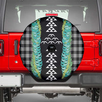 Black Palaka Hawaii Iwa Bird Spare Tire Cover Hawaiian Kakau Jade Vine Lei LT14 - Polynesian Pride