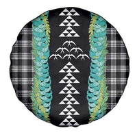 Black Palaka Hawaii Iwa Bird Spare Tire Cover Hawaiian Kakau Jade Vine Lei LT14 - Polynesian Pride