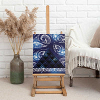 Matariki New Zealand Canvas Wall Art NZ Niho Taniwha Maori New Year Blue Galaxy LT14 - Polynesian Pride