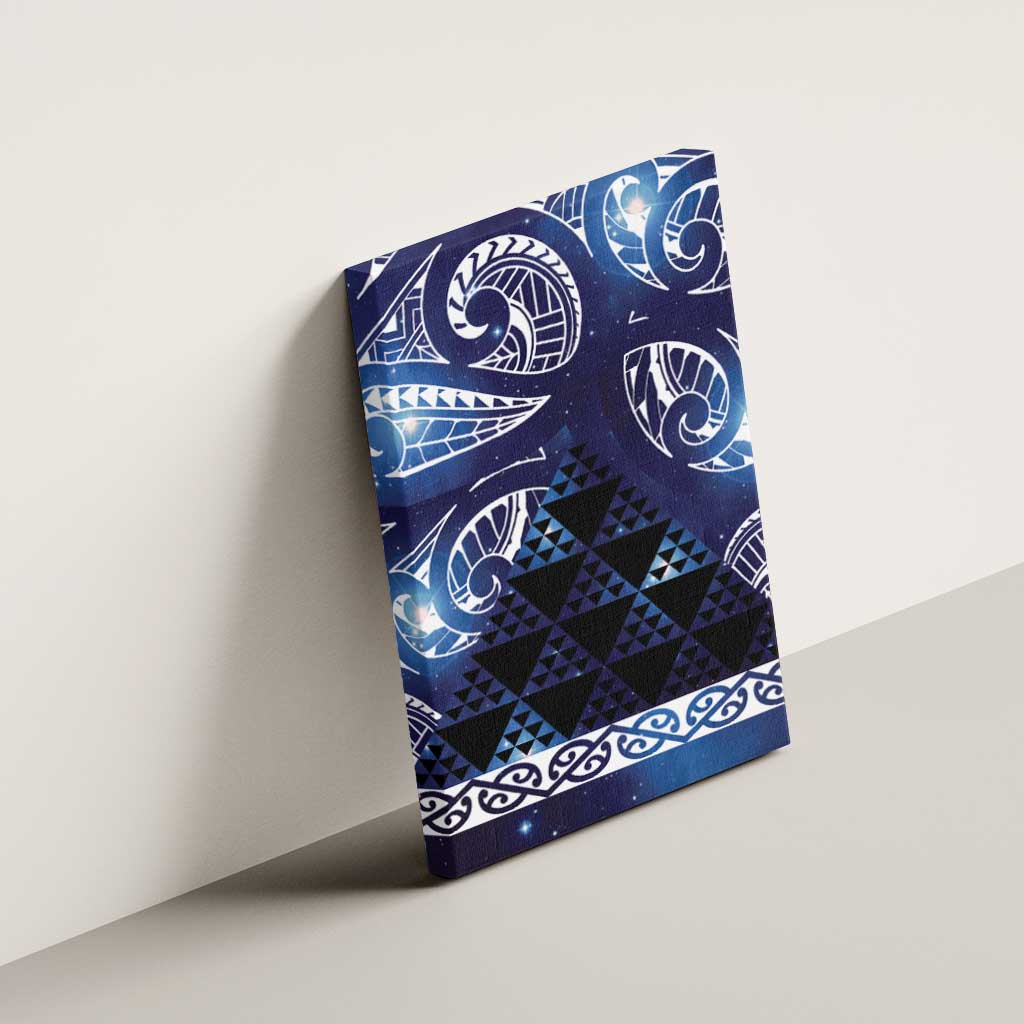 Matariki New Zealand Canvas Wall Art NZ Niho Taniwha Maori New Year Blue Galaxy LT14 - Polynesian Pride
