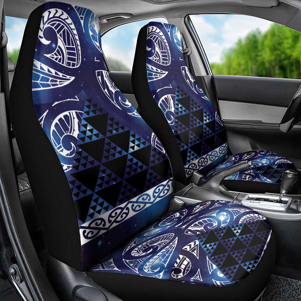Matariki New Zealand Car Seat Cover NZ Niho Taniwha Maori New Year Blue Galaxy LT14 - Polynesian Pride