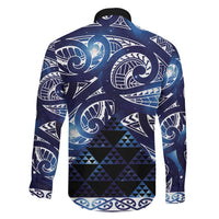 Matariki New Zealand Family Matching Tank Maxi Dress and Hawaiian Shirt NZ Niho Taniwha Maori New Year Blue Galaxy LT14 - Polynesian Pride