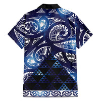Matariki New Zealand Hawaiian Shirt NZ Niho Taniwha Maori New Year Blue Galaxy