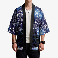 Matariki New Zealand Kimono NZ Niho Taniwha Maori New Year Blue Galaxy LT14 - Polynesian Pride