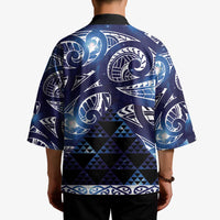 Matariki New Zealand Kimono NZ Niho Taniwha Maori New Year Blue Galaxy LT14 - Polynesian Pride