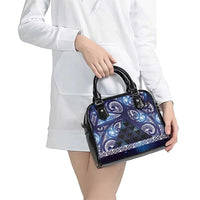 Matariki New Zealand Shoulder Handbag NZ Niho Taniwha Maori New Year Blue Galaxy