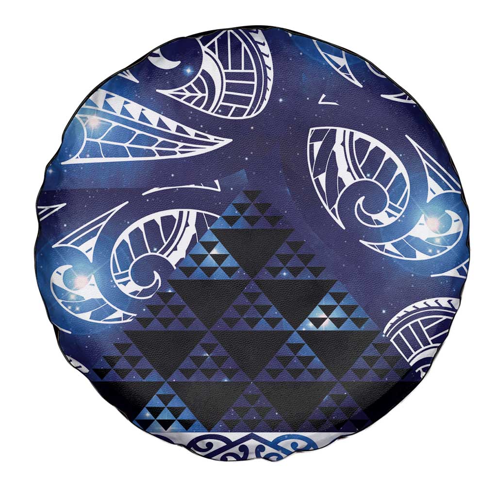Matariki New Zealand Spare Tire Cover NZ Niho Taniwha Maori New Year Blue Galaxy LT14 - Polynesian Pride