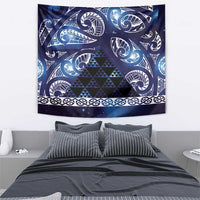Matariki New Zealand Tapestry NZ Niho Taniwha Maori New Year Blue Galaxy LT14 - Polynesian Pride