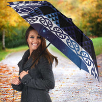 Matariki New Zealand Umbrella NZ Niho Taniwha Maori New Year Blue Galaxy