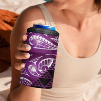 Matariki New Zealand 4 in 1 Can Cooler Tumbler NZ Niho Taniwha Maori New Year Purple Galaxy LT14 - Polynesian Pride