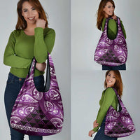 Matariki New Zealand Grocery Bag NZ Niho Taniwha Maori New Year Purple Galaxy LT14 - Polynesian Pride