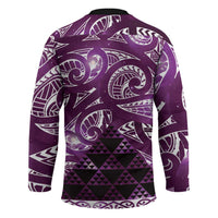 Matariki New Zealand Hockey Jersey NZ Niho Taniwha Maori New Year Purple Galaxy LT14 - Polynesian Pride