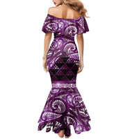 Matariki New Zealand Mermaid Dress NZ Niho Taniwha Maori New Year Purple Galaxy LT14 - Polynesian Pride