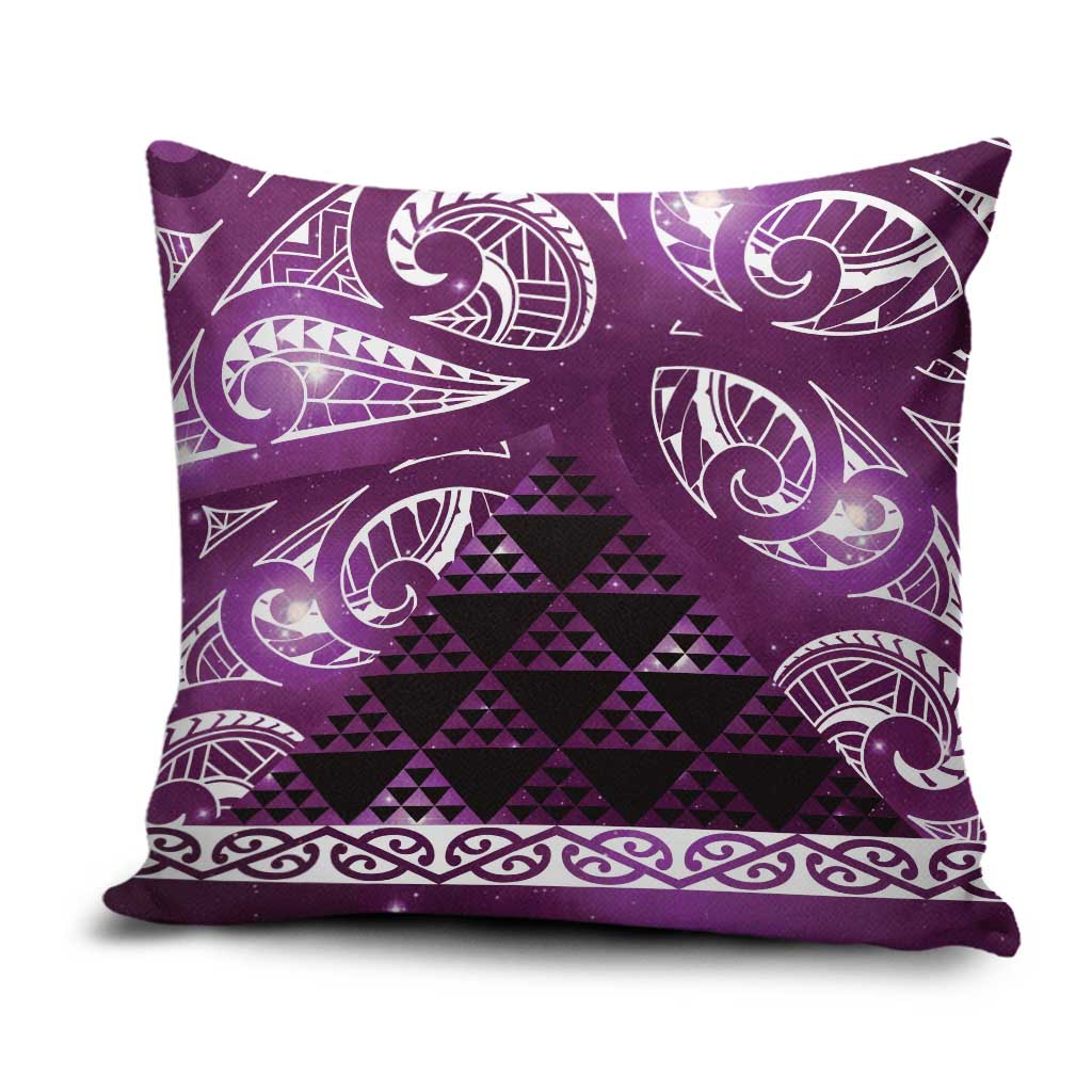 Matariki New Zealand Pillow Cover NZ Niho Taniwha Maori New Year Purple Galaxy