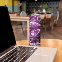 Matariki New Zealand Skinny Tumbler NZ Niho Taniwha Maori New Year Purple Galaxy LT14 - Polynesian Pride
