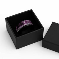 Matariki New Zealand Spinner Ring NZ Niho Taniwha Maori New Year Purple Galaxy LT14 - Polynesian Pride