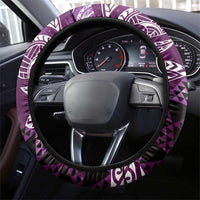 Matariki New Zealand Steering Wheel Cover NZ Niho Taniwha Maori New Year Purple Galaxy LT14 - Polynesian Pride
