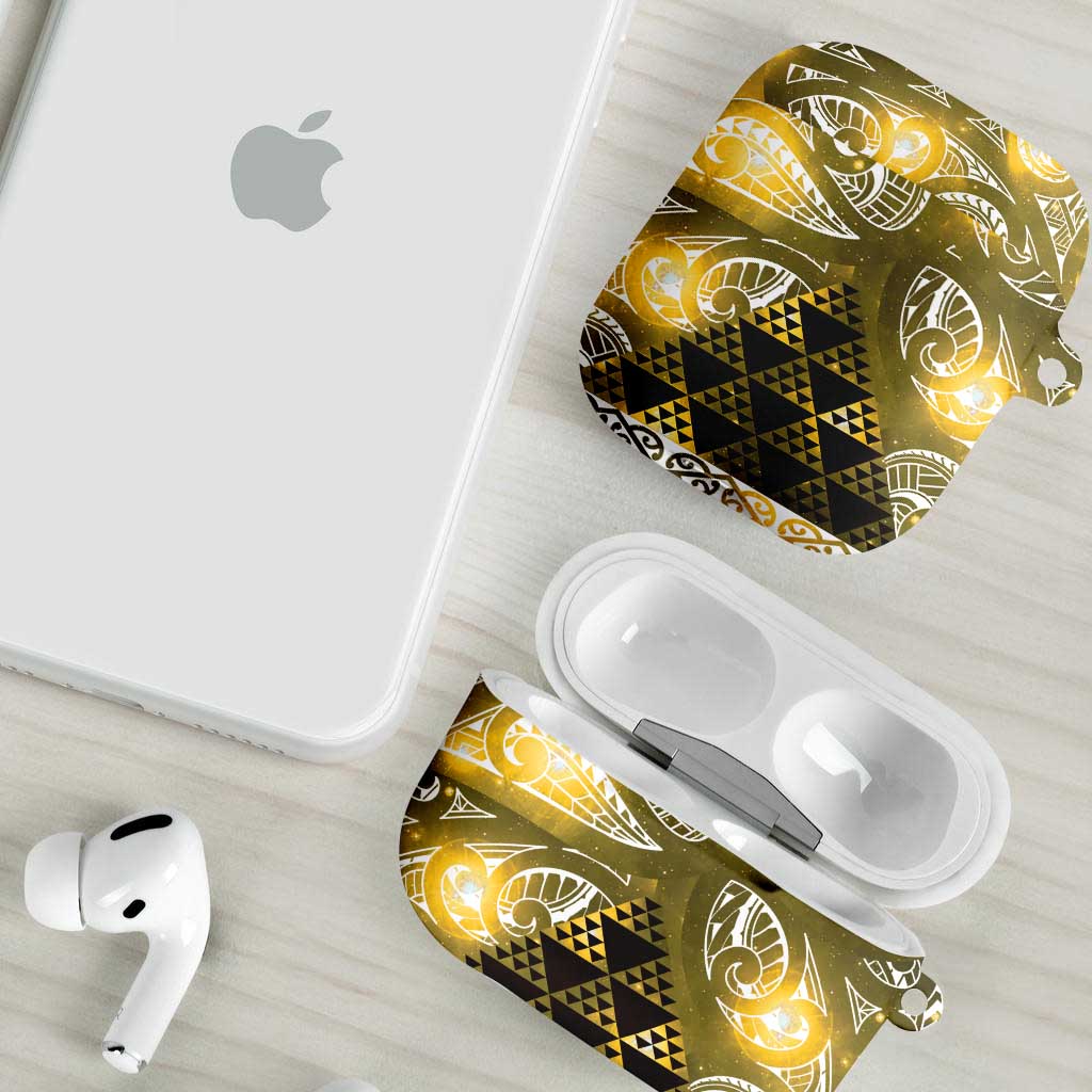Matariki New Zealand AirPods Case NZ Niho Taniwha Maori New Year Yellow Galaxy