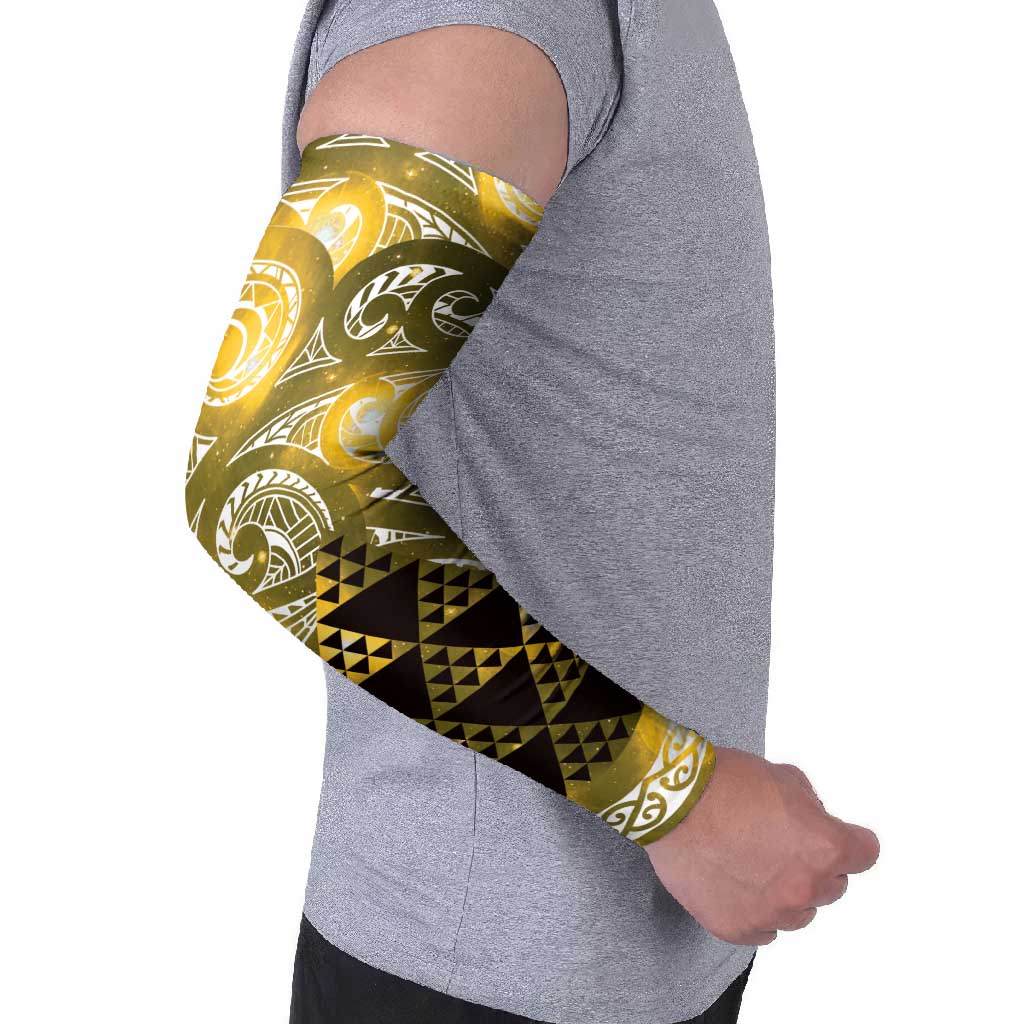 Matariki New Zealand Arm Sleeves NZ Niho Taniwha Maori New Year Yellow Galaxy