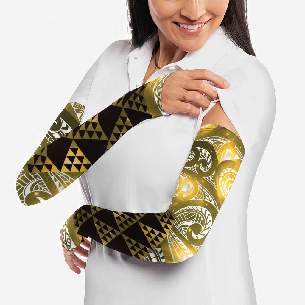 Matariki New Zealand Arm Sleeves NZ Niho Taniwha Maori New Year Yellow Galaxy