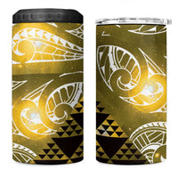 Matariki New Zealand 4 in 1 Can Cooler Tumbler NZ Niho Taniwha Maori New Year Yellow Galaxy LT14 One Size: 16 oz Yellow - Polynesian Pride