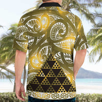 Matariki New Zealand Hawaiian Shirt NZ Niho Taniwha Maori New Year Yellow Galaxy LT14 - Polynesian Pride
