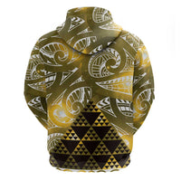 Matariki New Zealand Hoodie NZ Niho Taniwha Maori New Year Yellow Galaxy LT14 - Polynesian Pride