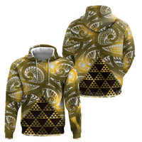 Matariki New Zealand Hoodie NZ Niho Taniwha Maori New Year Yellow Galaxy LT14 - Polynesian Pride