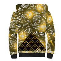 Matariki New Zealand Sherpa Hoodie NZ Niho Taniwha Maori New Year Yellow Galaxy LT14 - Polynesian Pride
