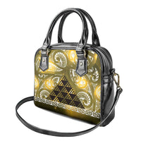 Matariki New Zealand Shoulder Handbag NZ Niho Taniwha Maori New Year Yellow Galaxy