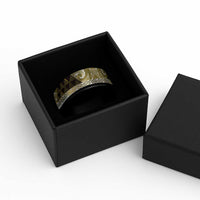 Matariki New Zealand Spinner Ring NZ Niho Taniwha Maori New Year Yellow Galaxy LT14 - Polynesian Pride
