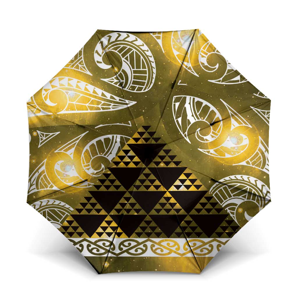 Matariki New Zealand Umbrella NZ Niho Taniwha Maori New Year Yellow Galaxy