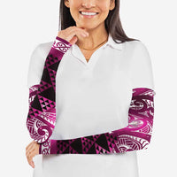 Matariki New Zealand Arm Sleeves NZ Niho Taniwha Maori New Year Pink Galaxy