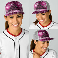 Matariki New Zealand Baseball Net Cap NZ Niho Taniwha Maori New Year Pink Galaxy LT14 - Polynesian Pride