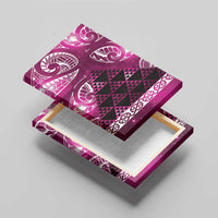 Matariki New Zealand Canvas Wall Art NZ Niho Taniwha Maori New Year Pink Galaxy