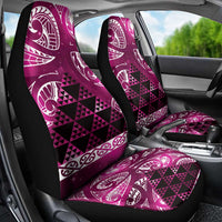 Matariki New Zealand Car Seat Cover NZ Niho Taniwha Maori New Year Pink Galaxy LT14 - Polynesian Pride