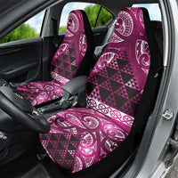 Matariki New Zealand Car Seat Cover NZ Niho Taniwha Maori New Year Pink Galaxy LT14 - Polynesian Pride